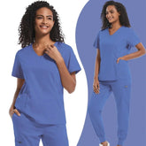 Medical Scrubs Uniform Women Nurse Scrub Set